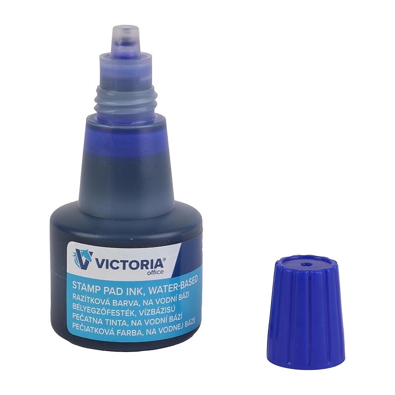 Bélyegzőfesték, 30 ml, VICTORIA OFFICE, kék
