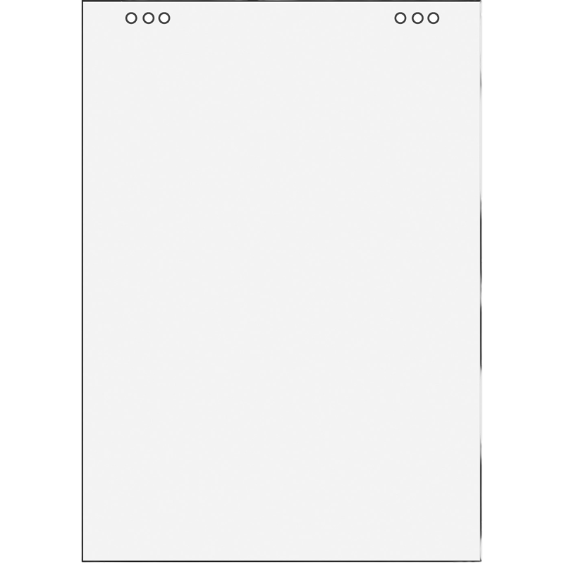 Flipchart papír, sima, 68x98 cm, 5x20 lap, VICTORIA VISUAL