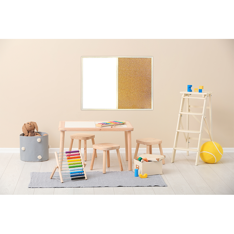 Combi board, 60x80 cm, wooden frame, VICTORIA VISUAL