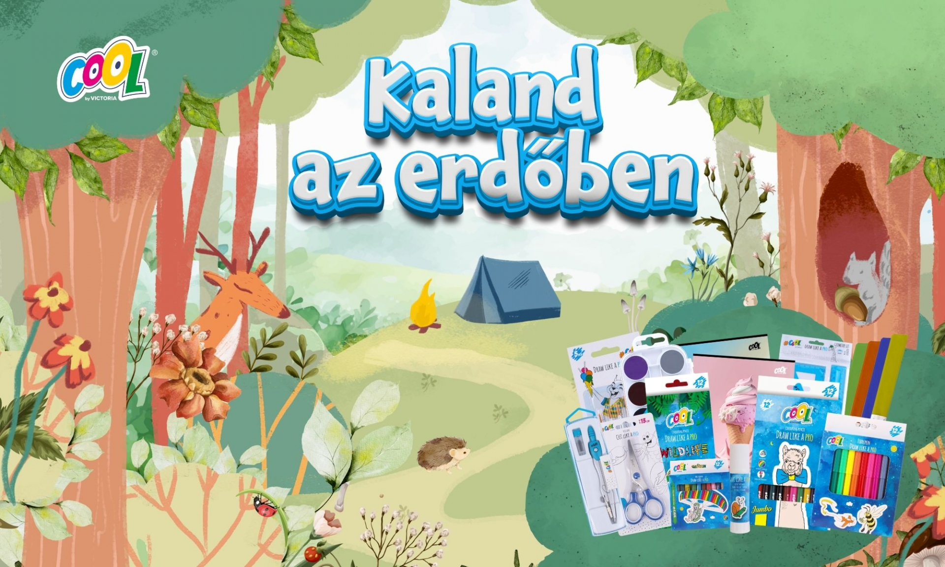 Kaland az erdőben - rajzpályázat gyerekeknek