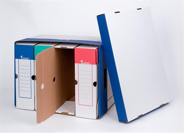 Archive container, 320x460x270 mm, cardboard, VICTORIA OFFICE