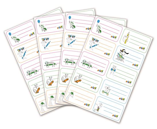 Füzetcímke, 40 db, COOL BY VICTORIA