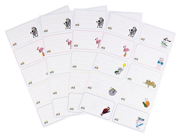 Füzetcímke, 40 db, COOL BY VICTORIA