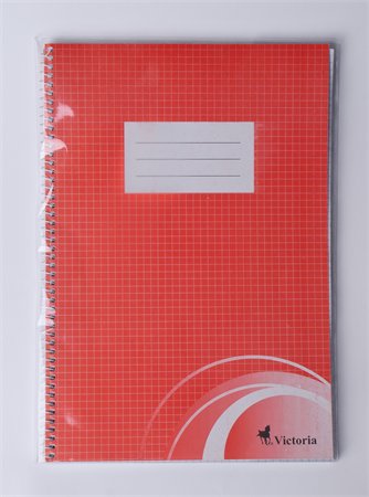 Wirebound notebook cover, A4, PVC, VICTORIA