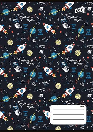 Füzet, tűzött, A5, vonalas, 32 lap, 1. osztály, COOL BY VICTORIA "Kids Adventure", "14-32"