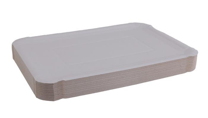Paper plate, rectangular, 165x235 mm, VICTORIA FACILITY