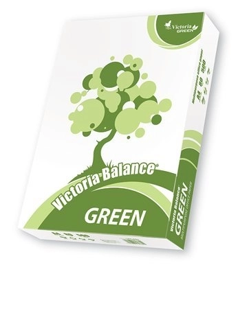 Másolópapír, újrahasznosított, A4, 80 g, VICTORIA PAPER "Balance Green"