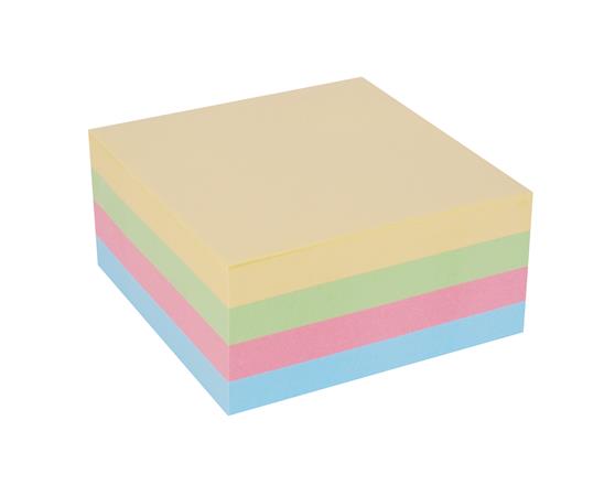 Self adhesive notes, 75x75 mm, 400 sheets, VICTORIA OFFICE, pastel