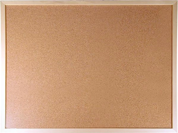 Cork board, two-sided, 30x40 cm, wooden frame, VICTORIA VISUAL