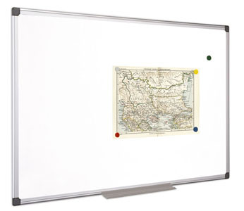 Whiteboard, magnetic, 100x100 cm, aluminum frame, VICTORIA VISUAL