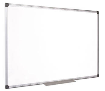 Whiteboard, magnetic, enamel, 90x180 cm, aluminum frame, VICTORIA VISUAL